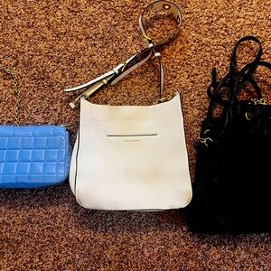 $60 for all 3. Black. White and blue.